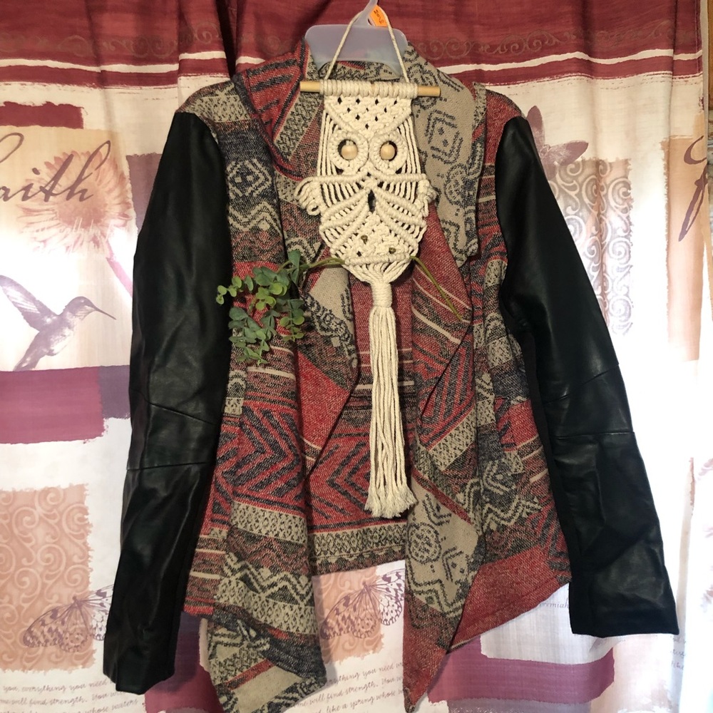 Day trip southern style faux leather jacket